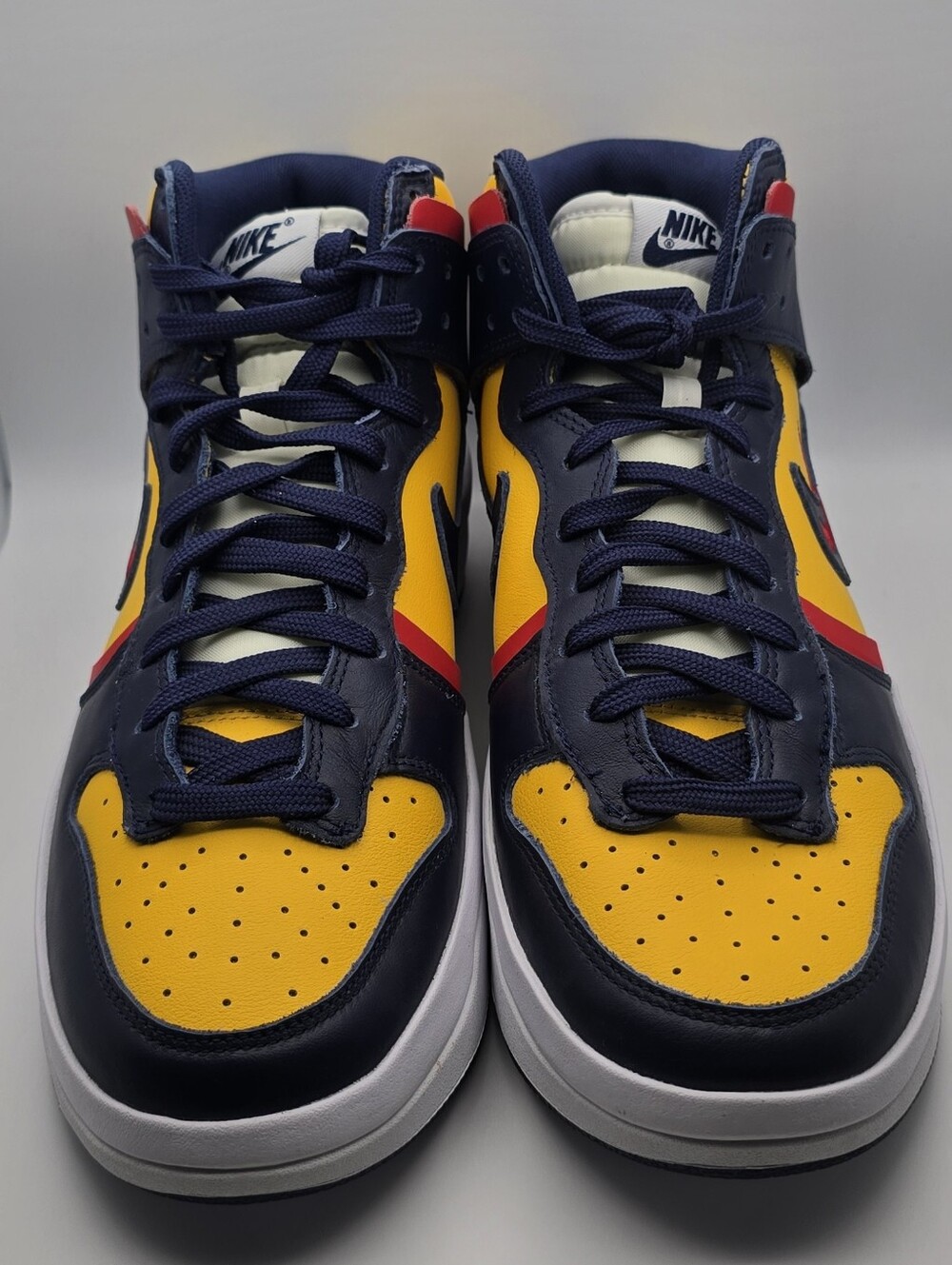 Nike Dunk High Up Varsity Maize Michigan Navy DH3718 701 Womens Size 9.5 - Picture 2 of 8